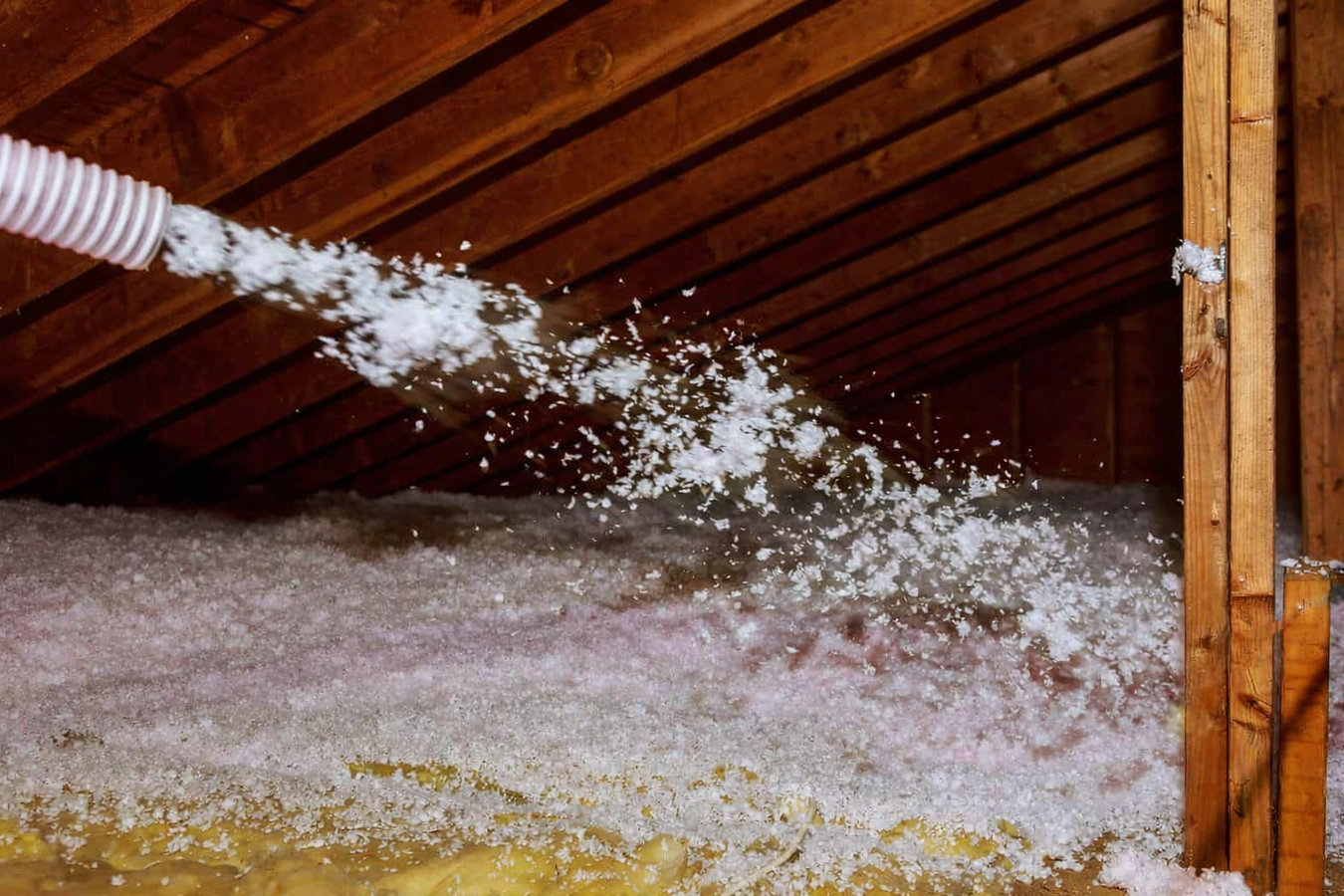 Blown-in insulation